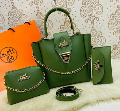 HERMES 3 Pcs Bag Set for Girls